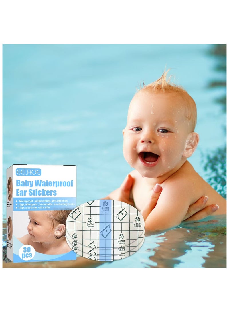 إيلهو ملصقات EELHOE المقاومة للماء ضرورية لحماية الأذنين من دخول الماء أثناء الاستحمام وغسل الشعر والسباحة. واقيات أذن للأطفال - Image 1