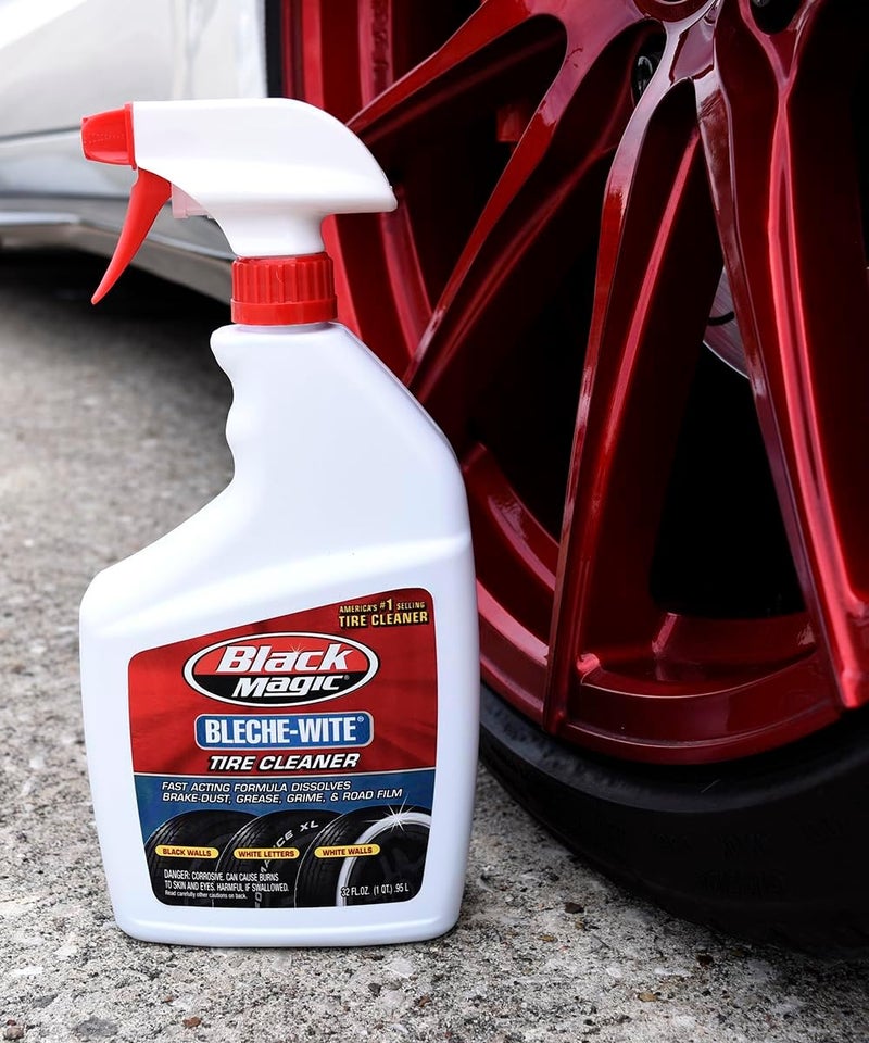 Black Magic Westleys 800002224 32 Oz Blech-Wite Tire Cleaner, 4 Pack - Image 1
