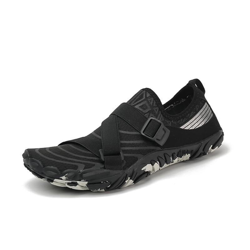 Outdoor Couples Tracing Shoes Womens Beach Shoes Breathable Non-slip Wading Shoes Mens Indoor Fitness Yoga Fitness sneaker 1008 black 