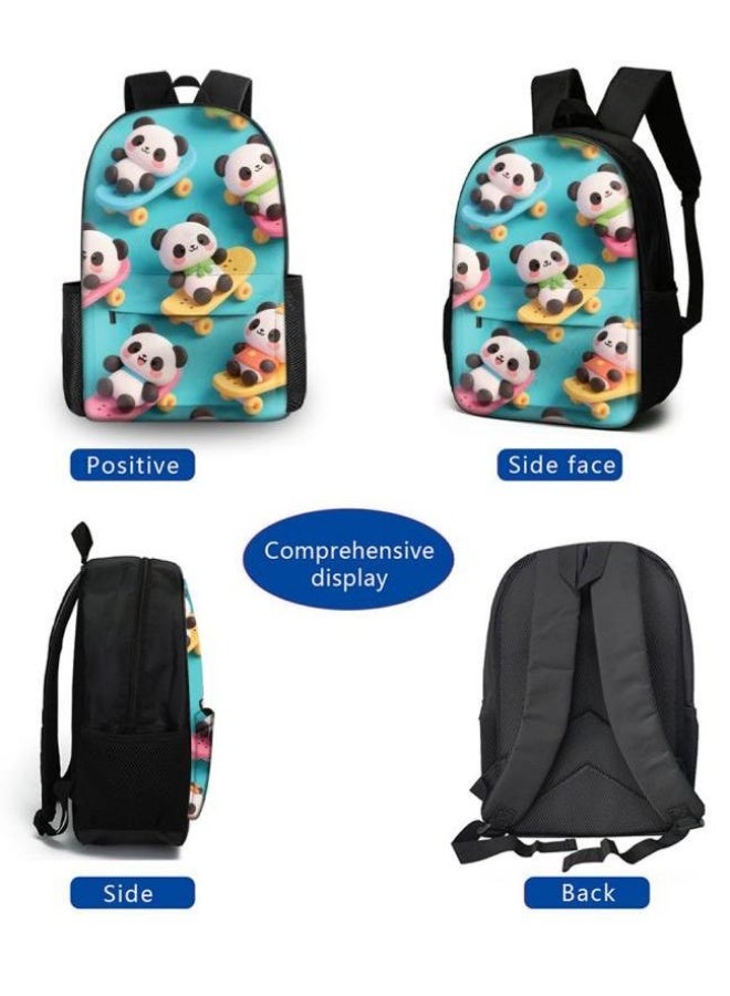 Bright Li Fire Unlock the new fashion of childish fun! Three-piece set of bags, cartoon elements for children and teenagers (students, children, friends' outings, mountain climbing, schooling, etc. can be used) - 114 - Image 3