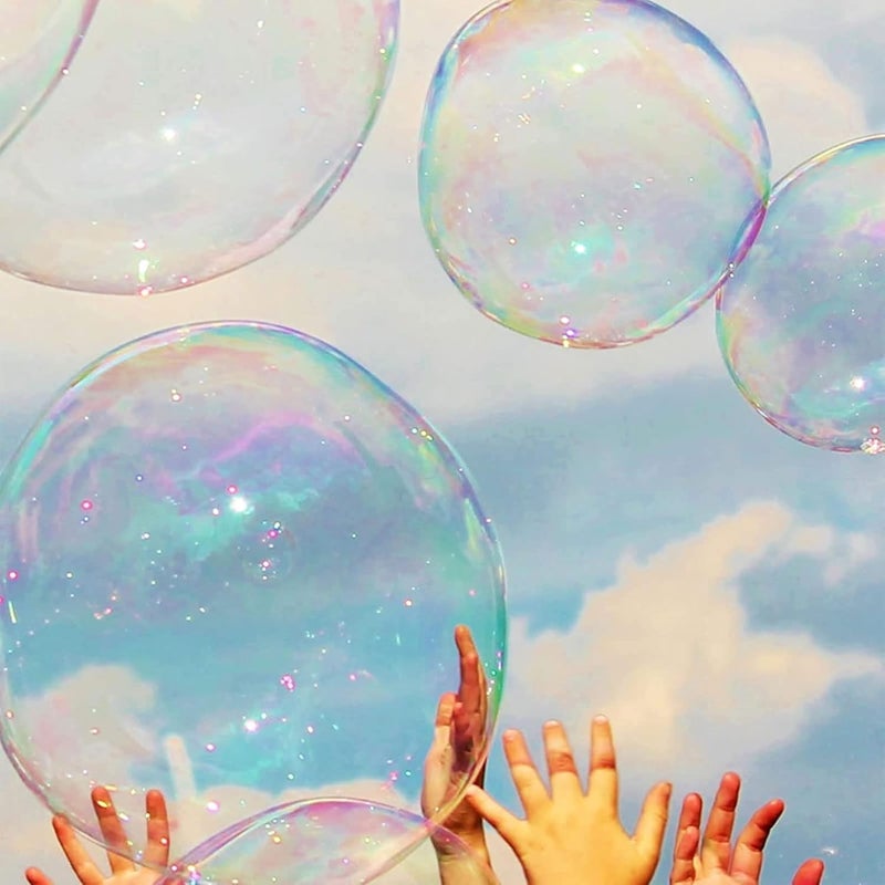 20PCS Blow Plastic Bubbles Toy Set - Large Bubble Balloons for Kids - Image 5