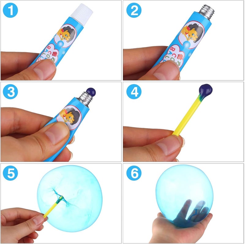 20PCS Blow Plastic Bubbles Toy Set - Large Bubble Balloons for Kids - Image 4