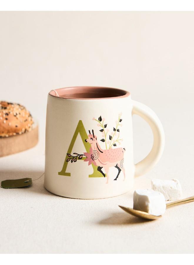 Chumbak Alpaca Alphabet Mug - A - Image 1