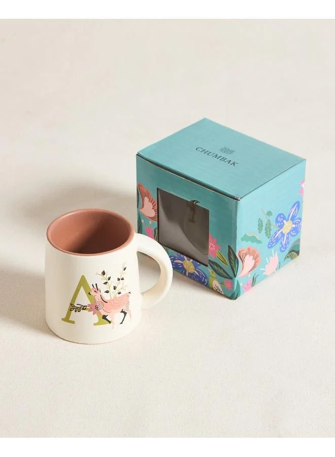Chumbak Alpaca Alphabet Mug - A