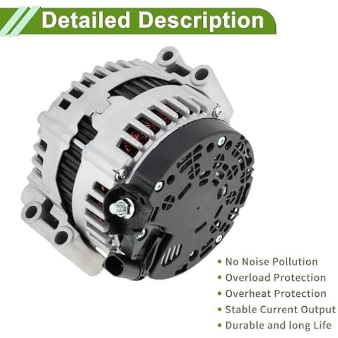 HOPESPANNER Automotive Car Alternator for BMW 328i 2009 High Output 180A 12V 1 Pc No.12317555926 - Image 3