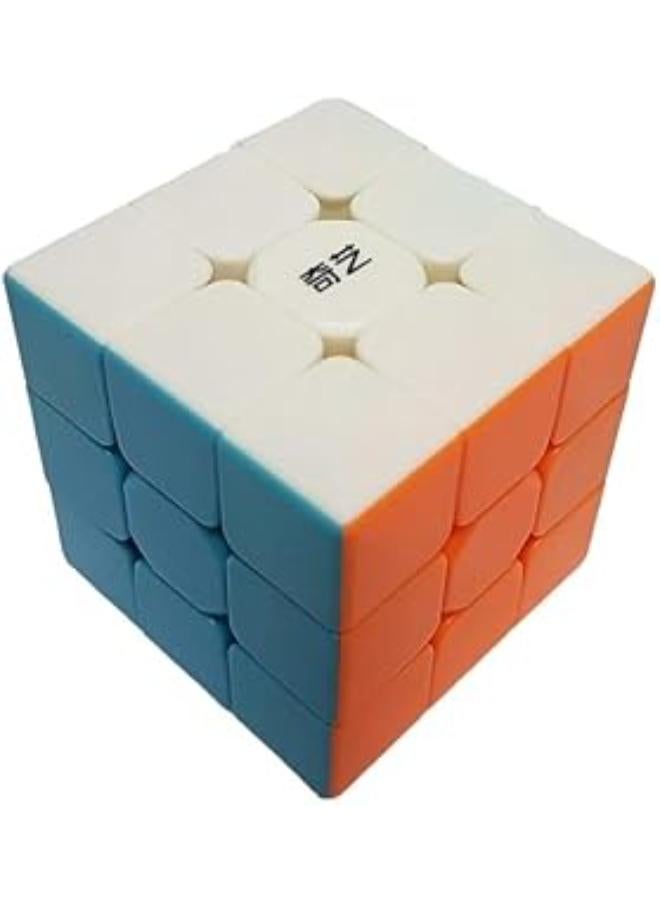 سمارت بالانس مكعب سرعة QY 3x3 بدون ملصقات، مكعب سحري ناعم 3x3x3، مكعب ألغاز احترافي، ألعاب تحفيز العقل، للأطفال والكبار