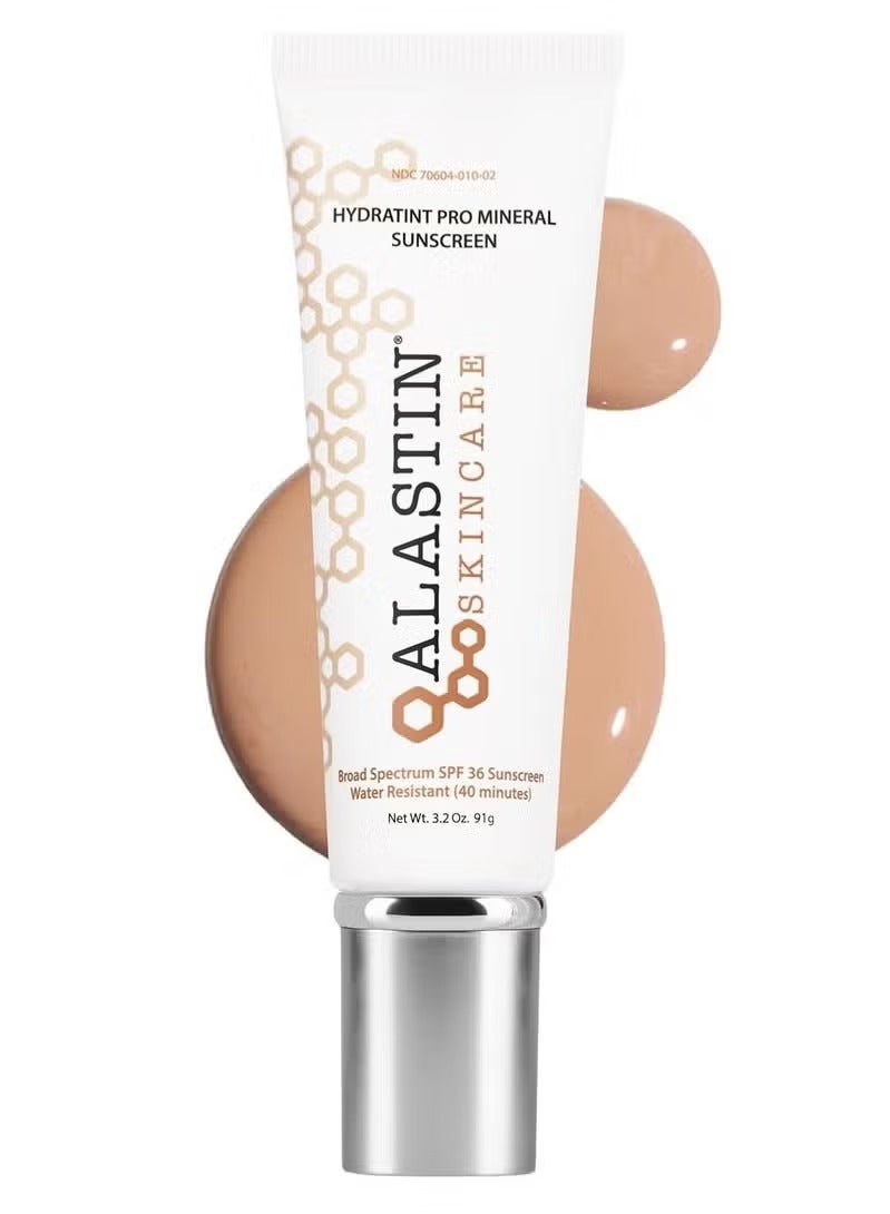 الاستنسكينكير HydraTint Pro Mineral Sunscreen SPF 36 (3.2 أوقية) | مرطب يومي ملون لمنع الشمس للوجه والرقبة  خالي من العطر ومقاوم للماء - Image 1