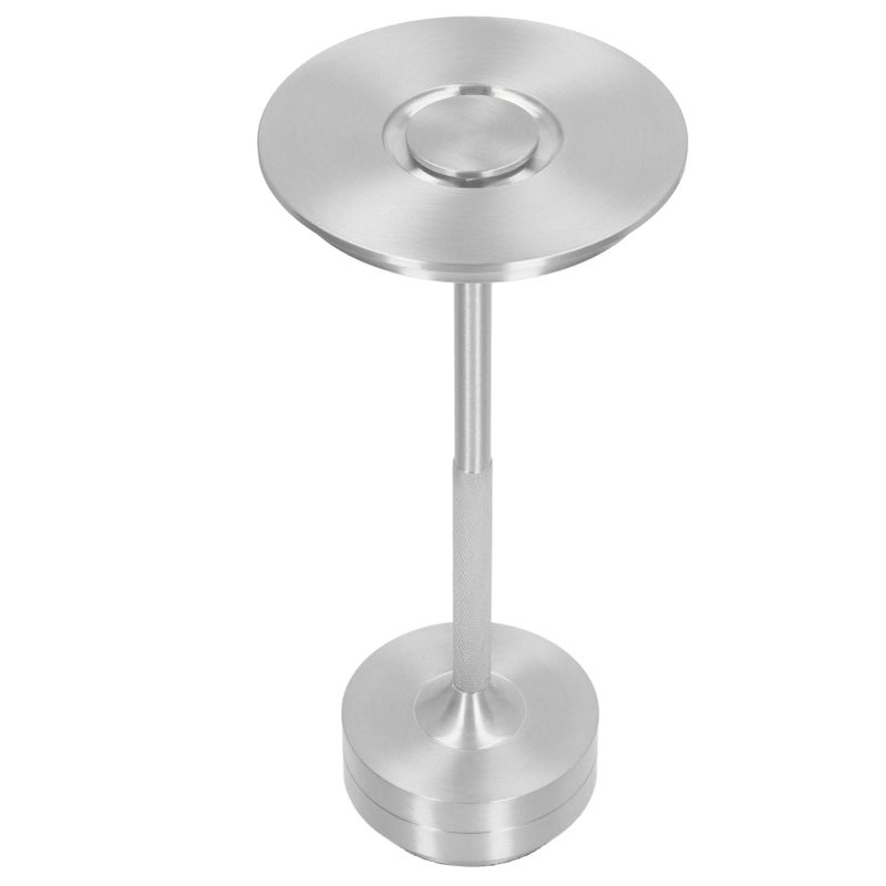 LED Table Lamp Rechargeable 16 Color Portable Modern Metal RGB Desk Light with Remote Control for Living Room Office Silver - Image 2