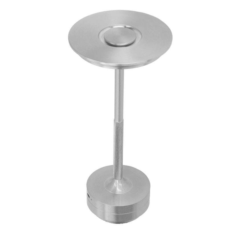 LED Table Lamp Rechargeable 16 Color Portable Modern Metal RGB Desk Light with Remote Control for Living Room Office Silver - Image 4