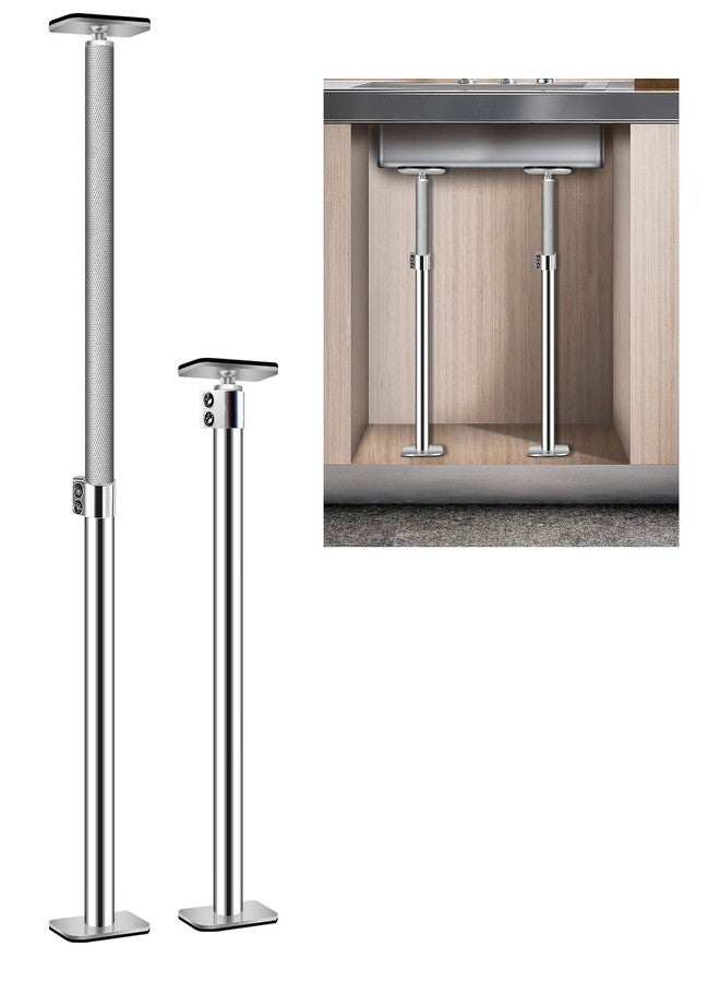 MY RUSTIC Undermount Sink Brackets.Undermount Sink Support,Undermount Sink Repair Kit, Adjustable Support PolKitchen Sink Brackets - Image 1