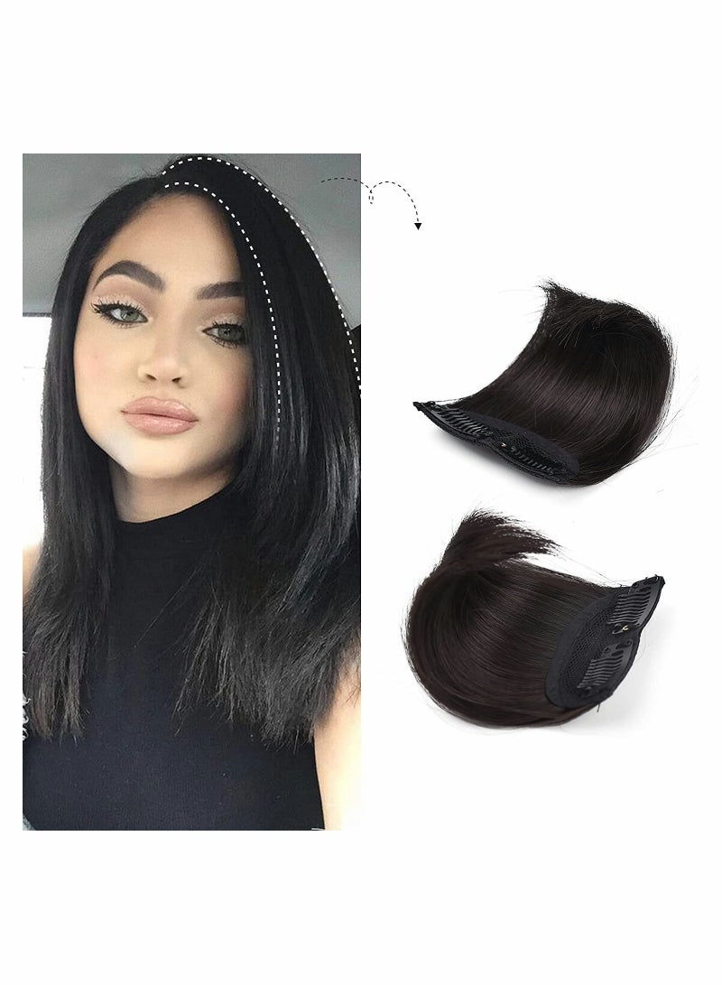 KASTWAVE 4 inch Short Thick Hairpieces Adding Extra Hair Volume Clip in Hair Extensions Hair Topper - Image 1