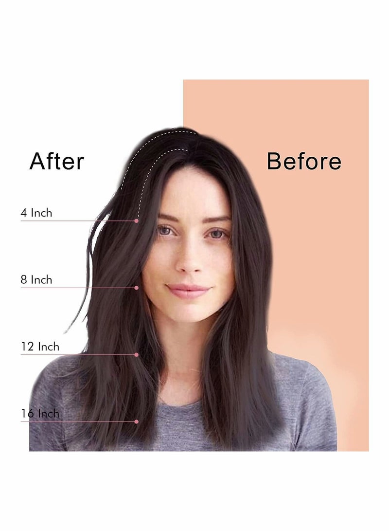 KASTWAVE 4 inch Short Thick Hairpieces Adding Extra Hair Volume Clip in Hair Extensions Hair Topper - Image 2