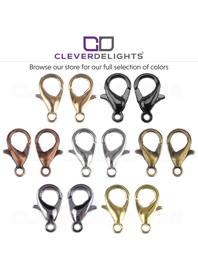 CleverDelights Erdelights Lobster Clasps 21X12Mm Gold Color - Image 2