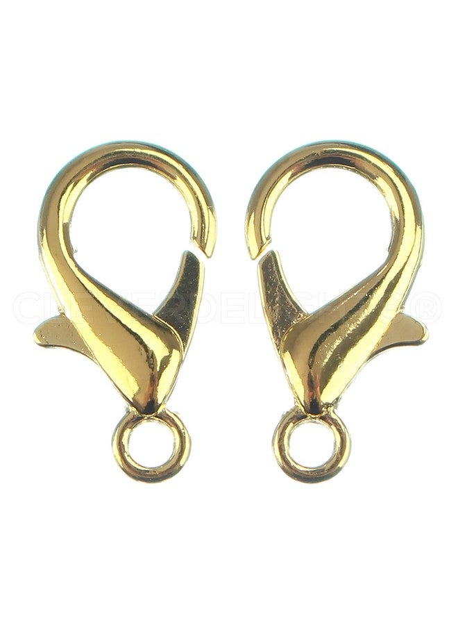 CleverDelights Erdelights Lobster Clasps 21X12Mm Gold Color - Image 1