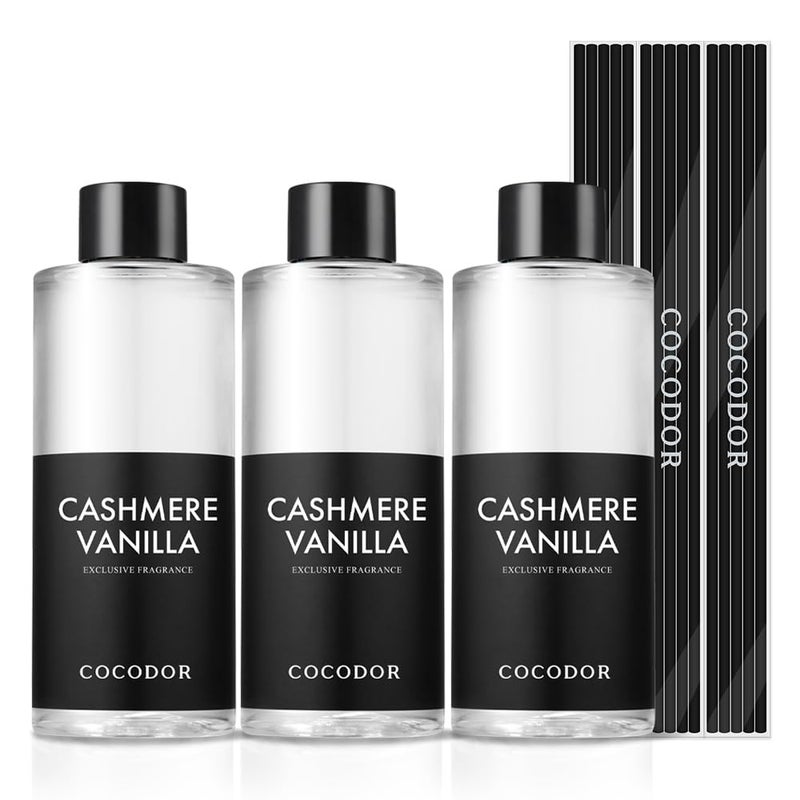 COCODOR Reed Diffuser Oil Refill/Cashmere Vanilla /200ml / 1 Pack/Aromatherapy, Home Fragrance, Scented Oils, Oils for Reed Diffuser, Bathroom Home Decor - Image 1