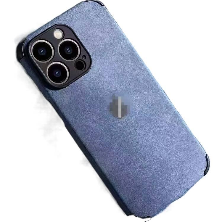 غطاء واقي، أخضر، مقاوم للصدمات لـ iPhone 14 / 14 Plus / 14 Pro / 14 Pro Max، ملمس جلد باللون الأخضر للاستخدام المنزلي للسفر للمكتب المنزلي - Image 4
