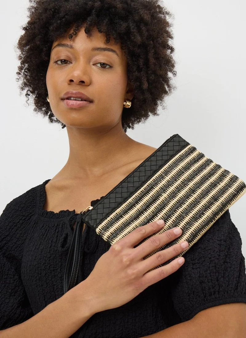 Matalan Black Straw Purse