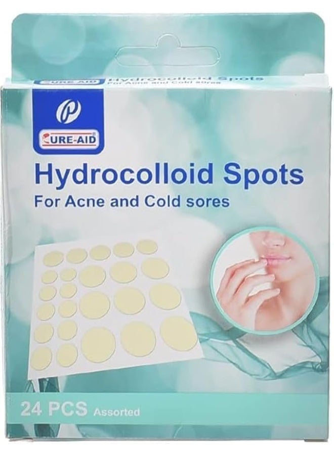 Hydrocolloid spots for acne and cold sores Skin Tone Pill Sticker 24 pcs - Image 1