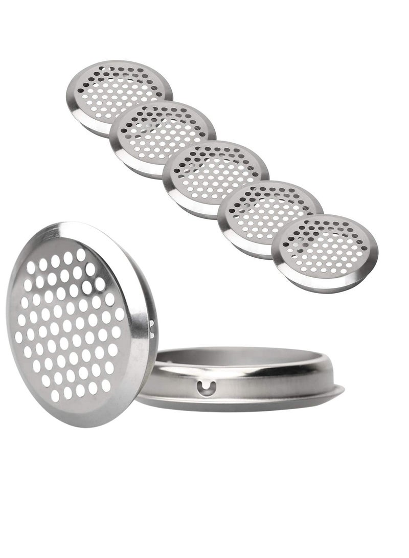 20 قطعة من فتحات التهوية الدائرية المصنوعة من الفولاذ المقاوم للصدأ لخزائن الأحذية والخزائن وخزائن الملابس - شبكة تهوية متينة لتدفق الهواء الأمثل - Image 4