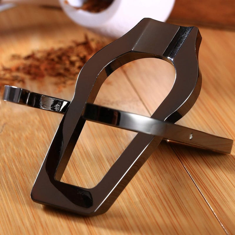 Dophee 1Pc Black Stainless Steel Foldable Tobacco Smoking Cigar Pipe Stand Rack Holder - Image 5