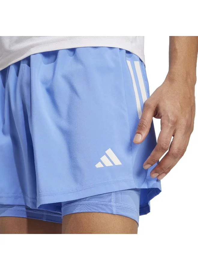 Adidas Otr B S 2In1 M Blue Running Shorts For Men XS
