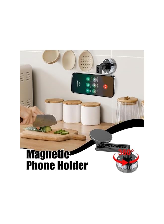 Green Tiger Car Phone Holder, 360° Rotatable Smartphone Stand, Magnetic Phone Mount, Car Interior Accessories, Multifunctional Suction Cup Phone Mount For iPhone Samsung Huawei Sony - Image 2