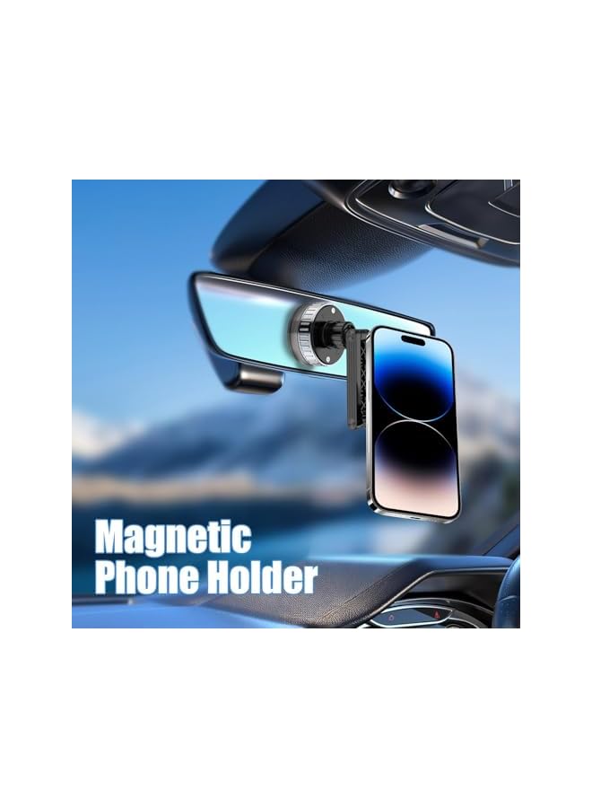 Green Tiger Car Phone Holder, 360° Rotatable Smartphone Stand, Magnetic Phone Mount, Car Interior Accessories, Multifunctional Suction Cup Phone Mount For iPhone Samsung Huawei Sony - Image 5