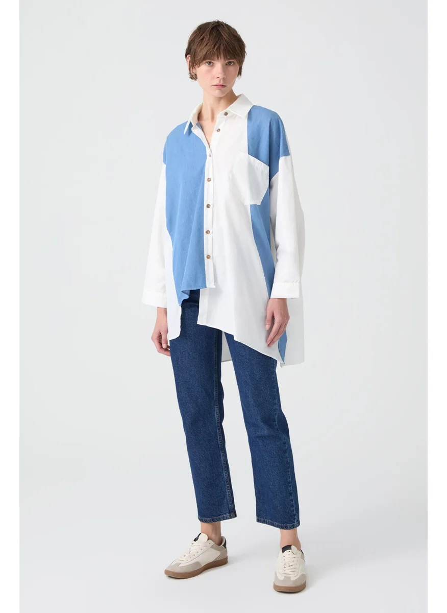 توتشي Denim Detailed Shirt