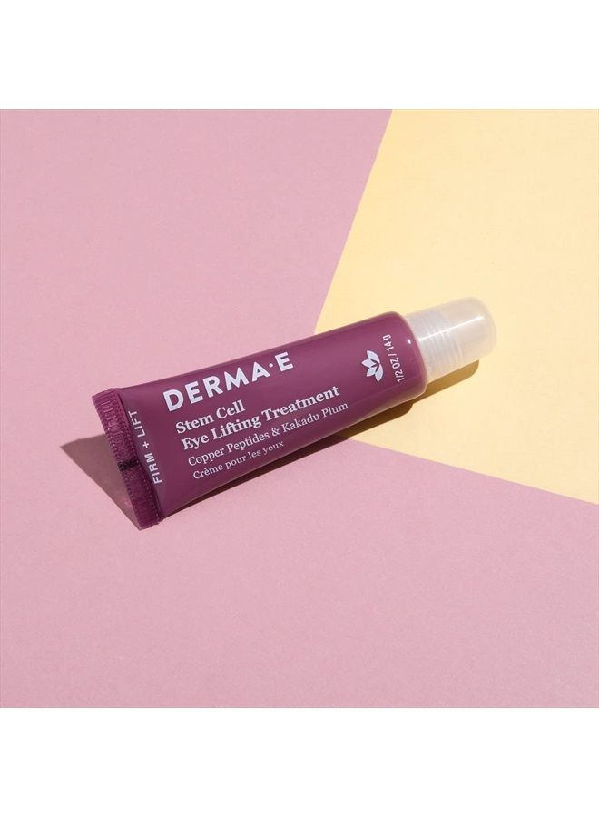 derma-e Stem Cell Lifting Eye Treatment – Multi Action Firming and Tightening Under Eye and Upper Eyelid Cream - Hydrating and Revitalizing Moisturizer, 1/2oz / 14g  - Image 5