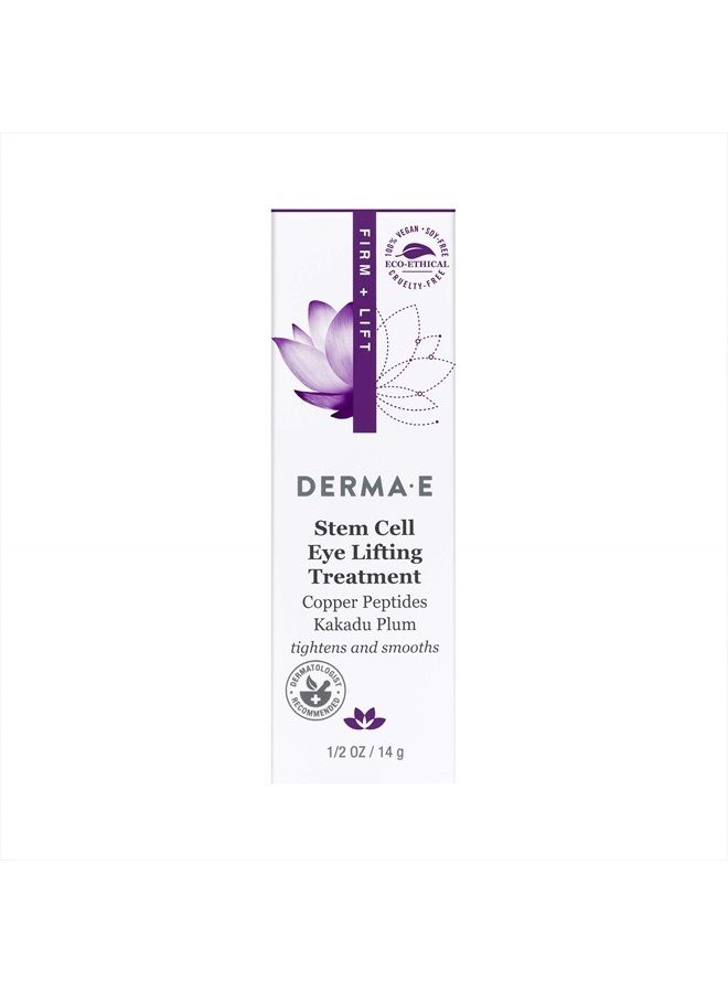 derma-e Stem Cell Lifting Eye Treatment – Multi Action Firming and Tightening Under Eye and Upper Eyelid Cream - Hydrating and Revitalizing Moisturizer, 1/2oz / 14g  - Image 4