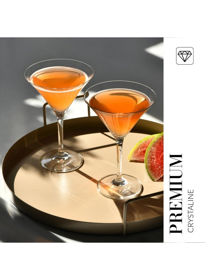 Krosno Krosno Martini Cocktail Glasses, Set of 6, 8.1 oz, Avant Garde Collection, Ideal for Cocktails, Frozen Desserts, Dishwasher Safe, Made in Europe  - Image 4