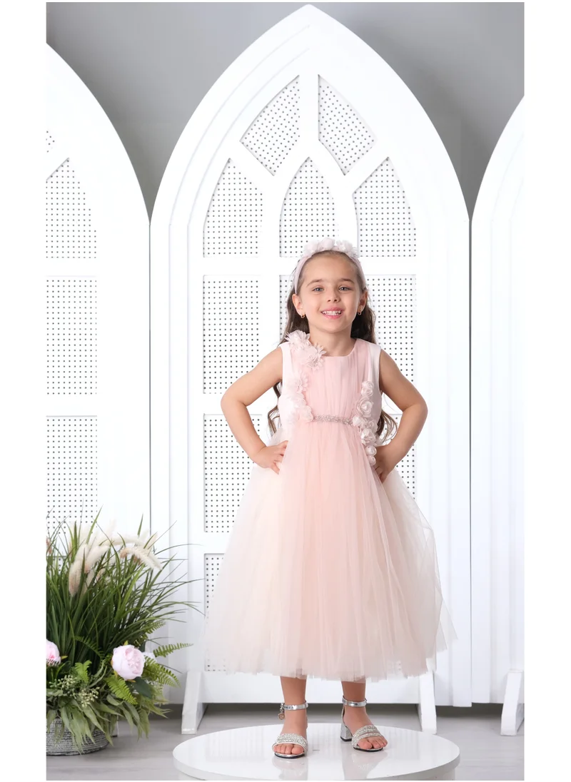 VIA BAMBINO Flower Baby Dress Pink 3128