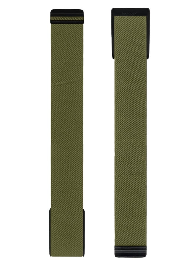 Premium Adjustable Nylon Strap for WHOOP 5, MG,One, Peak and Life – Lightweight & Breathable Replacement Band - Olive Green - Image 4