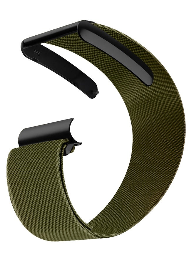 Premium Adjustable Nylon Strap for WHOOP 5, MG,One, Peak and Life – Lightweight & Breathable Replacement Band - Olive Green - Image 2