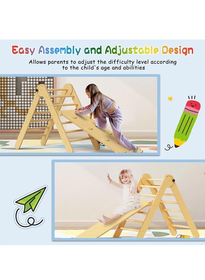 Beauenty Baby Climbing Toys Indoor Playground，7-in-1 Wooden Montessori Jungle Gym Playset，Wooden Climbing Set for 3+ Years Old Baby Suitable for Park Indoor Outoor Home - Image 4
