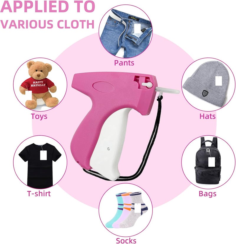 JINFFR Tagging Gun for Clothing, Tagging Gun Kit with 1600pcs 1" Barbs Fasteners and 6 Needles, Price Tag Gun, Standard Retail Price Tag Attacher Gun Kit, Clothes Tagging Gun - Image 2