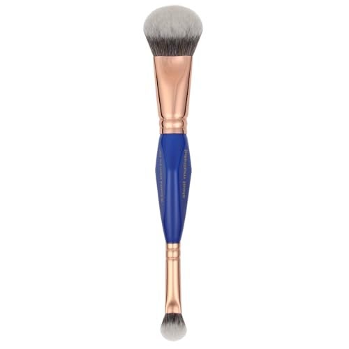 Bdellium Tools Professional Makeup Brush Golden Triangle 969 Doubleended BDHD Phase IIPhase III With AllVegan Synthetic Fibers For Versatile Application and Blending Blue 1pc - Image 1