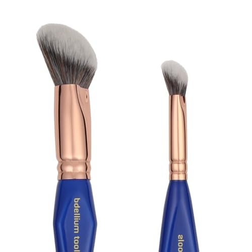 Bdellium Tools Professional Makeup Brush Golden Triangle 969 Doubleended BDHD Phase IIPhase III With AllVegan Synthetic Fibers For Versatile Application and Blending Blue 1pc - Image 3