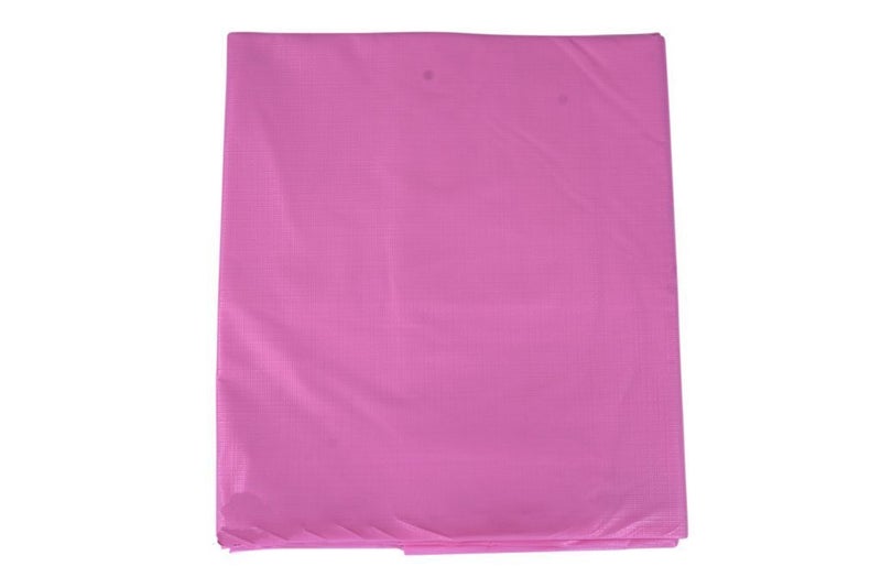 Nonibud GoodLuck Baby Waterproof Plastic Sheet Double Bed Queen Size/Baby Adult Waterproof Protection Sheet for Mattress (6.5 x 6.5 feet)- Pink - Image 2