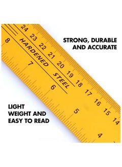DEFAONS DEFAONS 30cm L-Angle Ruler 4018 – Steel Measuring Square with Aluminum Handle  - Image 5