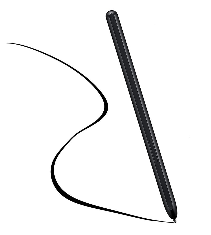T Teclusive Smart Stylus Pen Compatible for Galaxy Z Fold 5 / Fold 4 | Auto Pop up Stylus Tip | Direct Use Pen for Main Screen - Black - Image 1