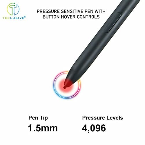 T Teclusive Smart Stylus Pen Compatible for Galaxy Z Fold 5 / Fold 4 | Auto Pop up Stylus Tip | Direct Use Pen for Main Screen - Black - Image 3