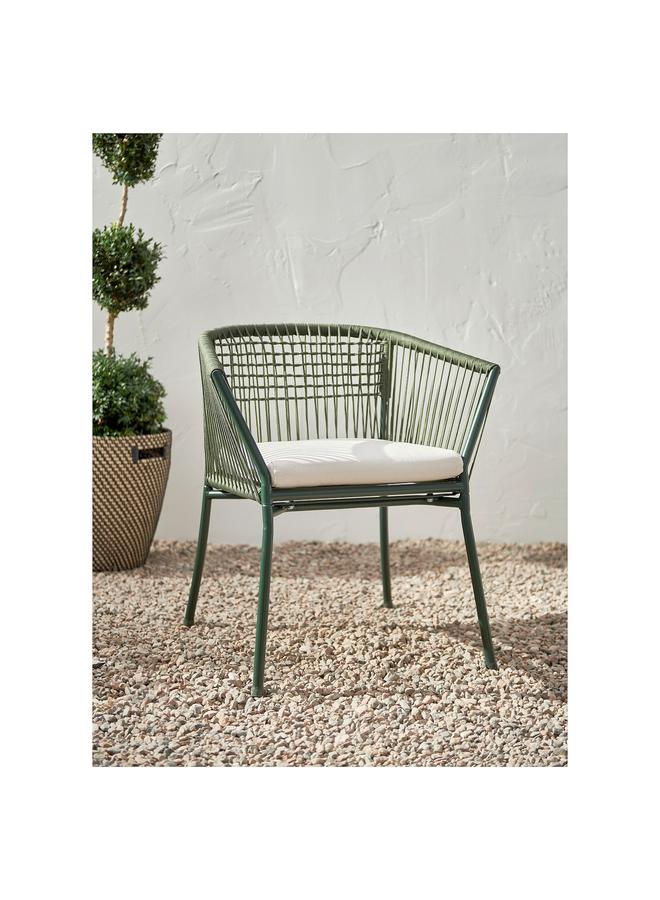 Zaboon Chair with armrests, outdoor, dark green - Image 4