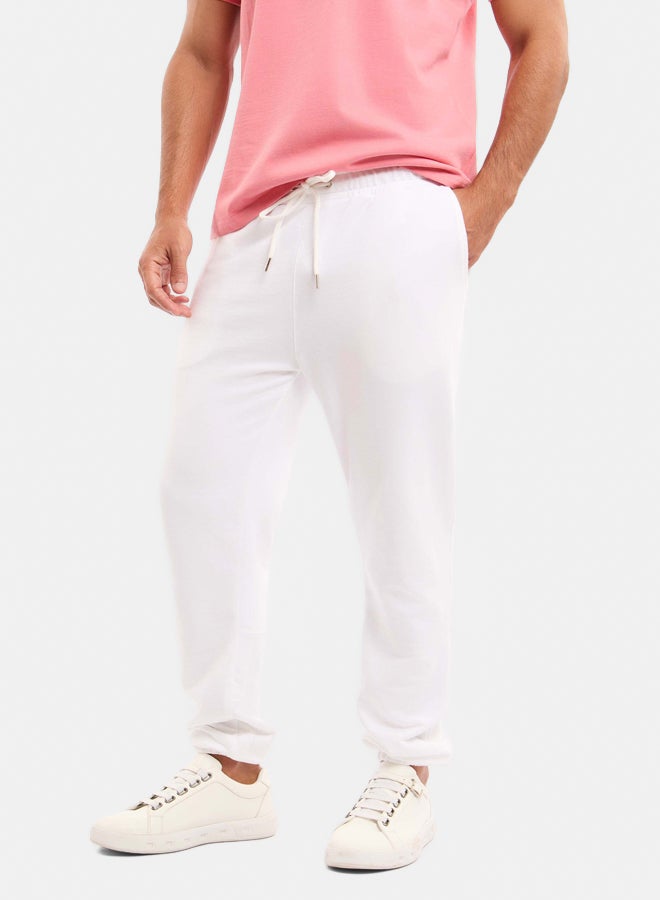 Premoda Men's Basic Jogger Regular Fit Sweatpants White - Image 2