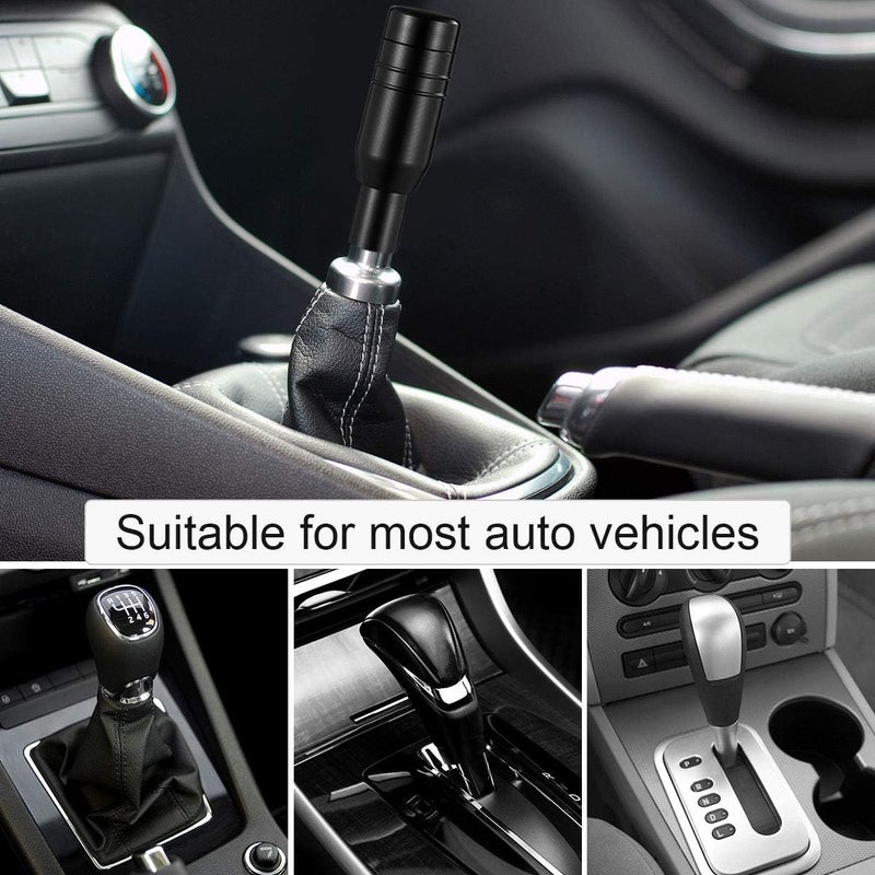 WINOMO Automatic Car Stick Shift Knob Cover Lever Universal Fit (Black, Random Color of Screws) - Image 2