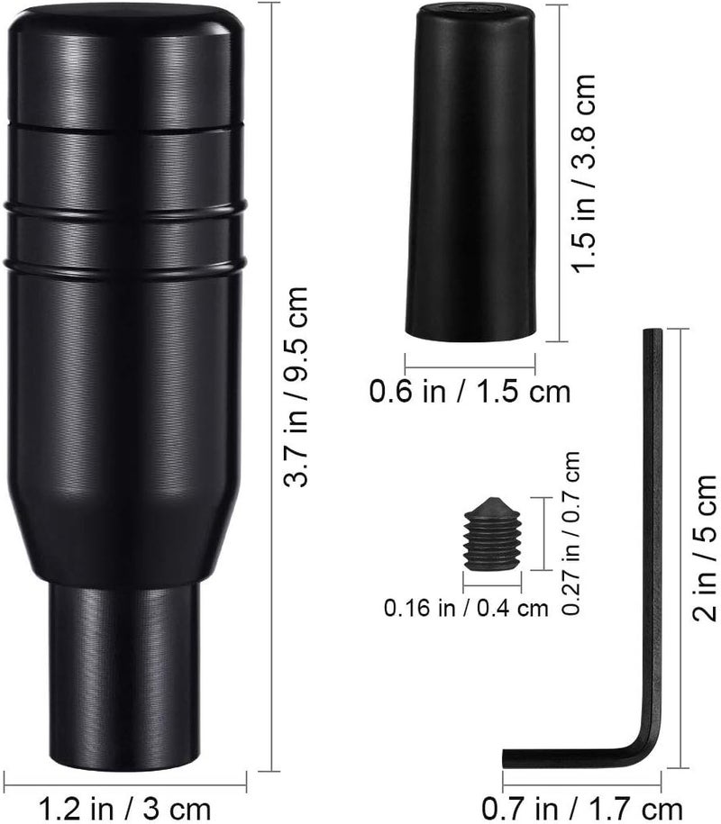 WINOMO Automatic Car Stick Shift Knob Cover Lever Universal Fit (Black, Random Color of Screws) - Image 5