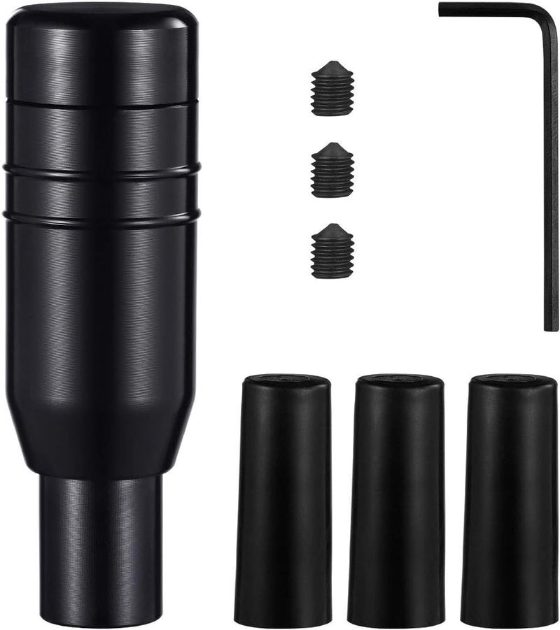 WINOMO Automatic Car Stick Shift Knob Cover Lever Universal Fit (Black, Random Color of Screws) - Image 1
