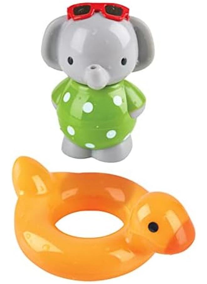 Hape Spin Splash ‘N’ Swim Elephant Wind Up Color Changing Spinning Bath Time Toy That Floats For Children 18 Months Plus  - Image 2