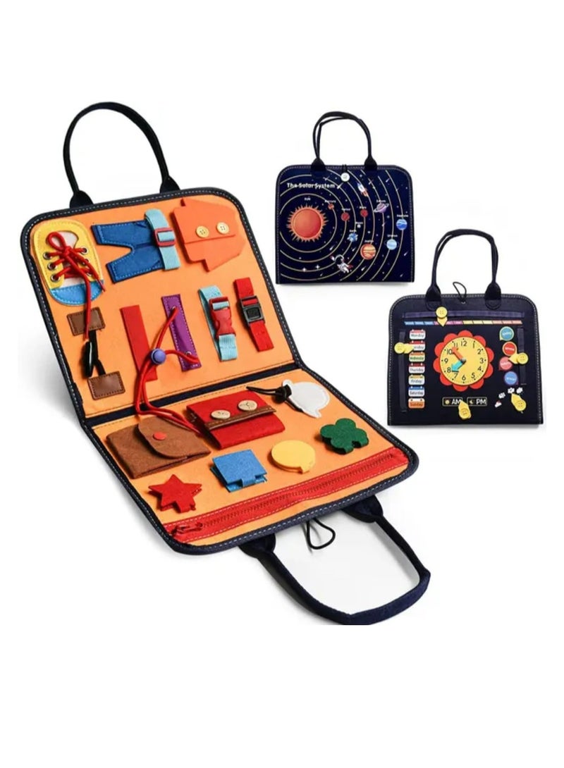 Kids Educational Busy Board – Interactive Learning and Sensory Activity Kit, Educational Toys for Kids, Special Needs Skills Activity - Image 1