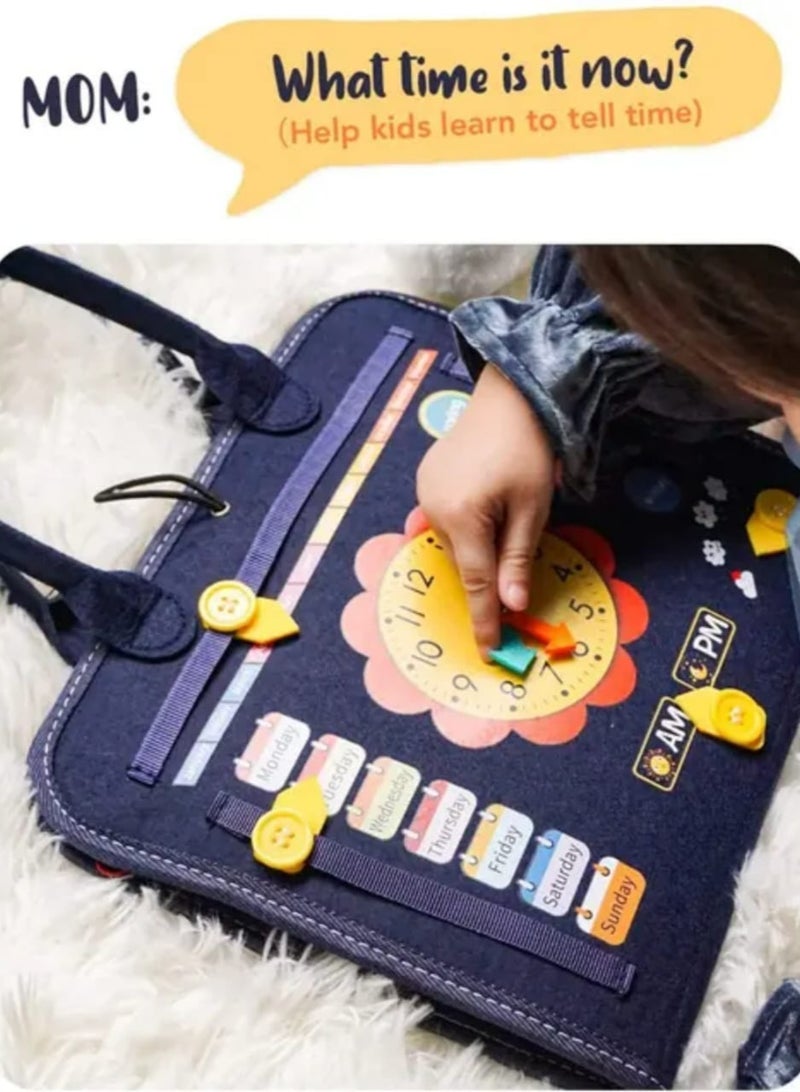 Kids Educational Busy Board – Interactive Learning and Sensory Activity Kit, Educational Toys for Kids, Special Needs Skills Activity - Image 5